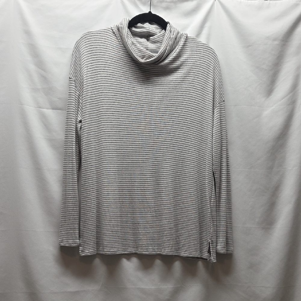 Anthropology Sunday In Brooklyn Striped Cowl Neck Pullover Top Long Sleeve Soft